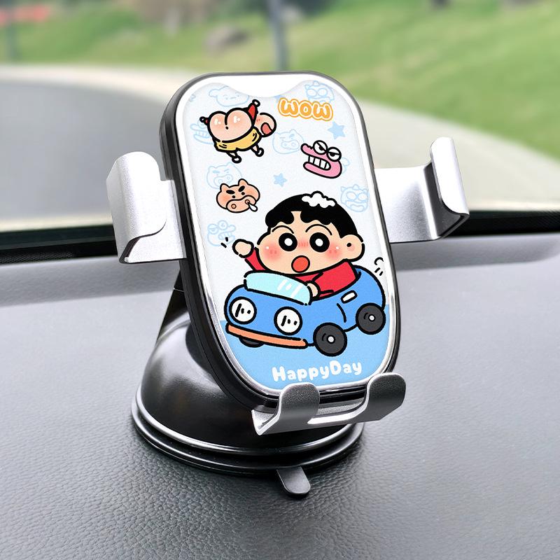 Jigglypuff Style Large Mirror Surface Dashboard Phone Holder 2026 - Suction Cup, Cute Cartoon Design