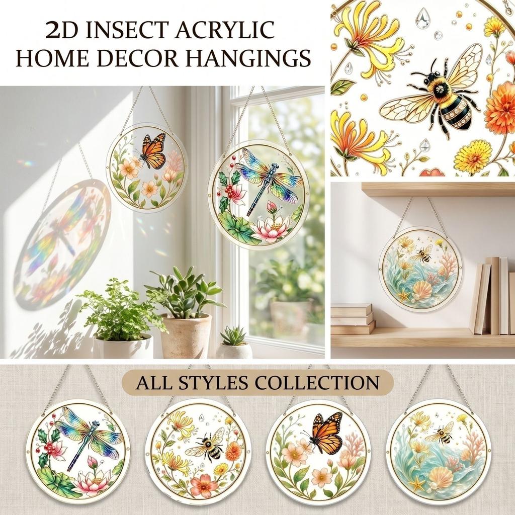 Acrylic Animal Wall Hanging Decor 2D Design for Home Living Room Bedroom