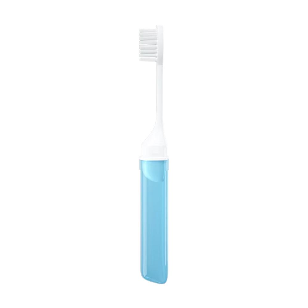 

Mini Foldable Travel Toothbrush - Portable Adult Dental Brush with Transparent Candy Colors