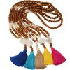 Elegant Long Tassel Pendant Sweater Women Turquoise Beads Necklace Chain Jewelry