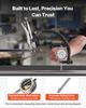 Dial Test Indicator with 360° Flexible Arm and 360° Locking Pliers, 0.03 Mm Accuracy, 0-25.4mm Range, Professional for Machine Set-Up, Narrow Area