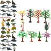 12pcs Kids Toys Small Plastic Figures Complete Sea Zoo Animal Safari Set For Learning Fun