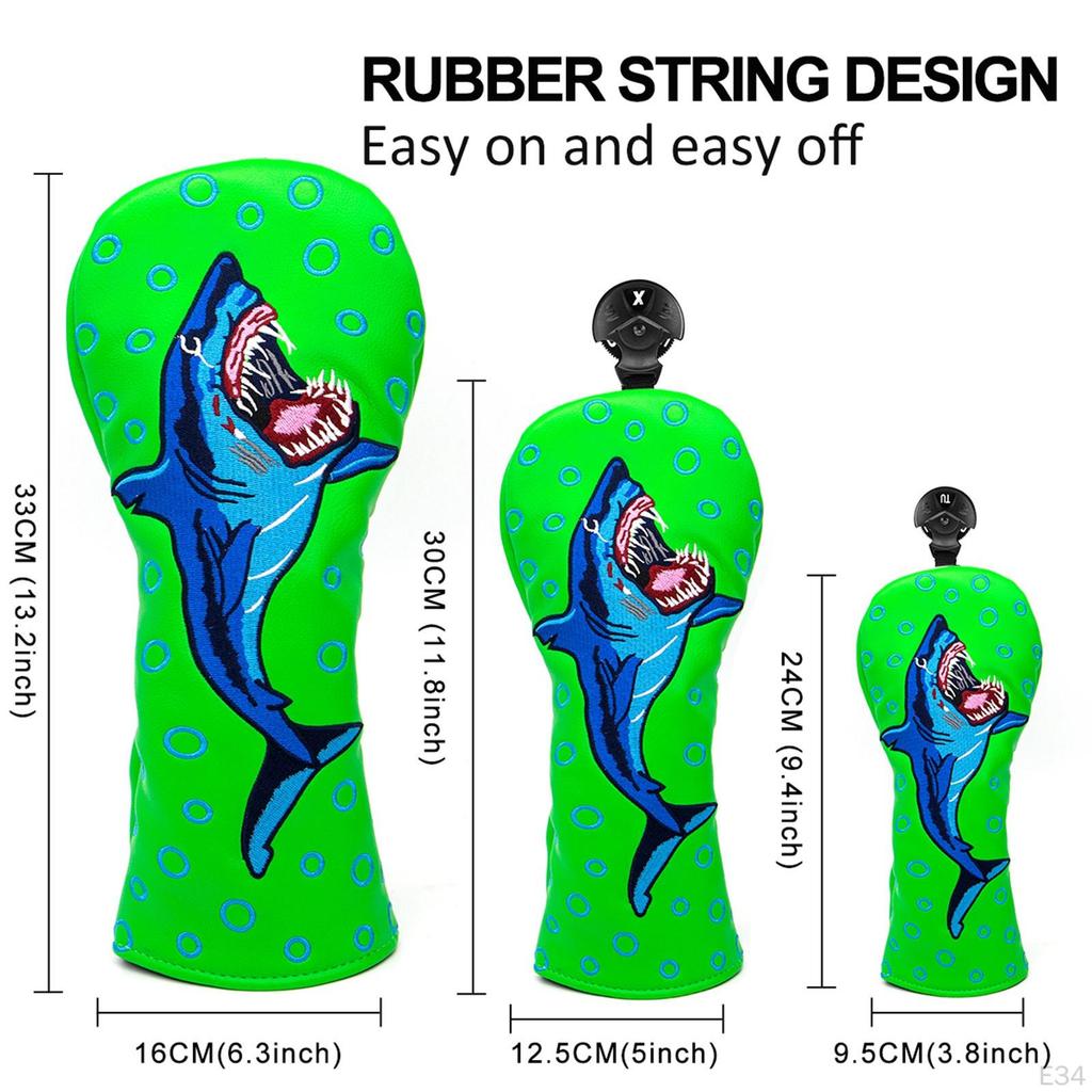Fashion Golf Club Head Cover Interchangeable No. Tag Waterproof Case Fleece 3 5 UT Headcover Men