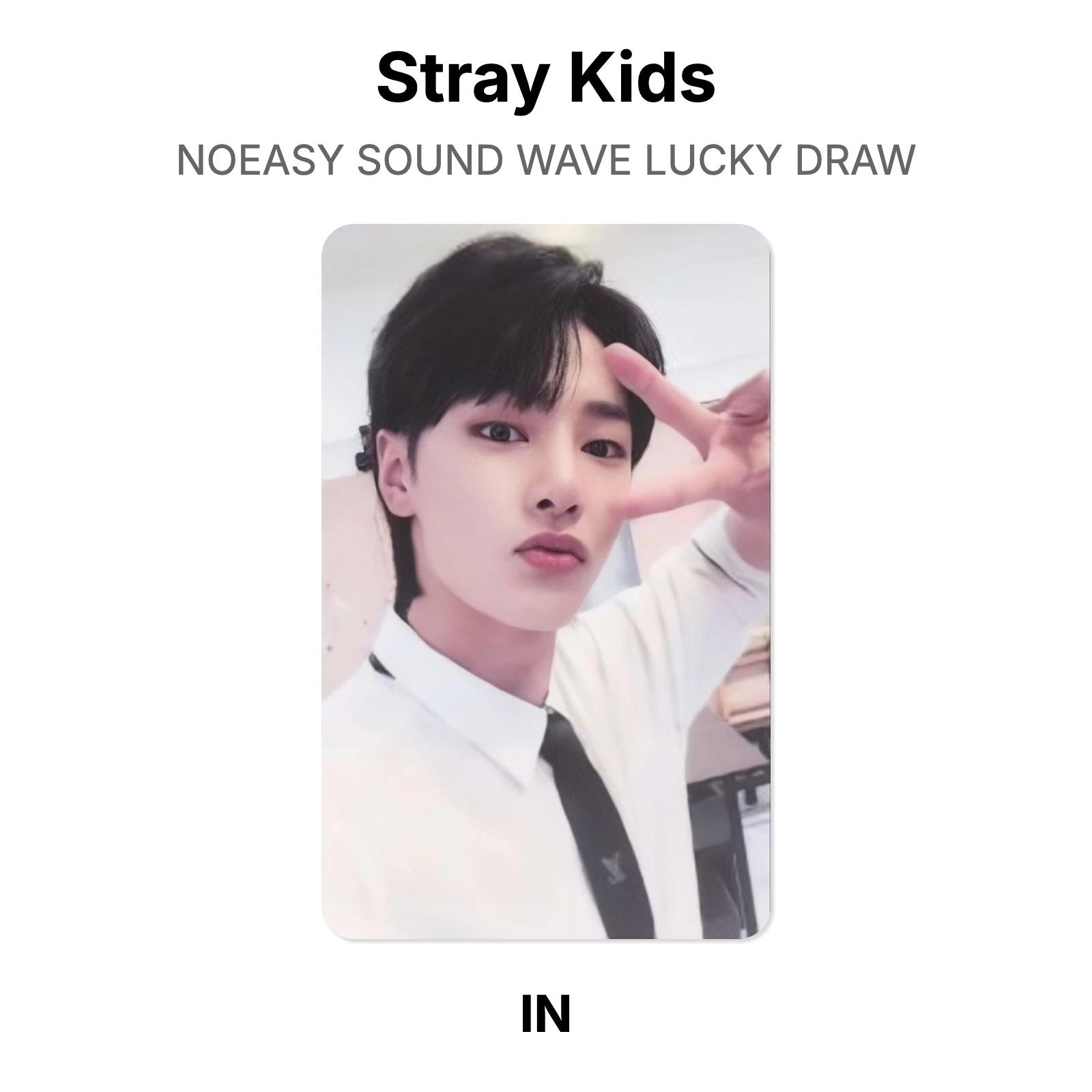 Stray Kids NOEASY SOUND WAVE LUCKY DRAW Official Photocard I.N