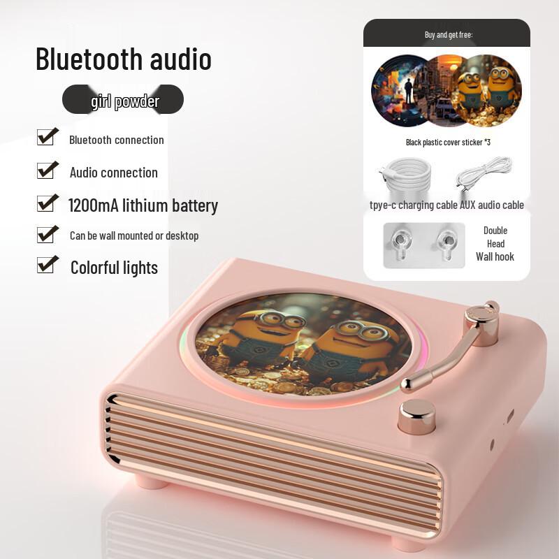 High-Quality Retro Bluetooth Speaker for Home, Camping, or Birthdays