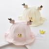 Cute Adjustable Baby Fisherman Hat For Sun Protection In Pink Pineapple Rabbit Drawstring