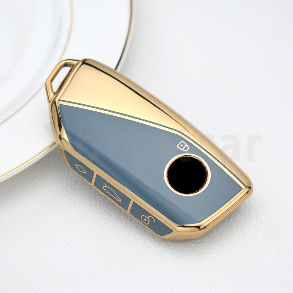Soft Tpu Car Key Case Cover Smart Key Shell Fob Protector For Bmw X7 G07  7 Series Ix Xm I7 X7 Energy Accessories
