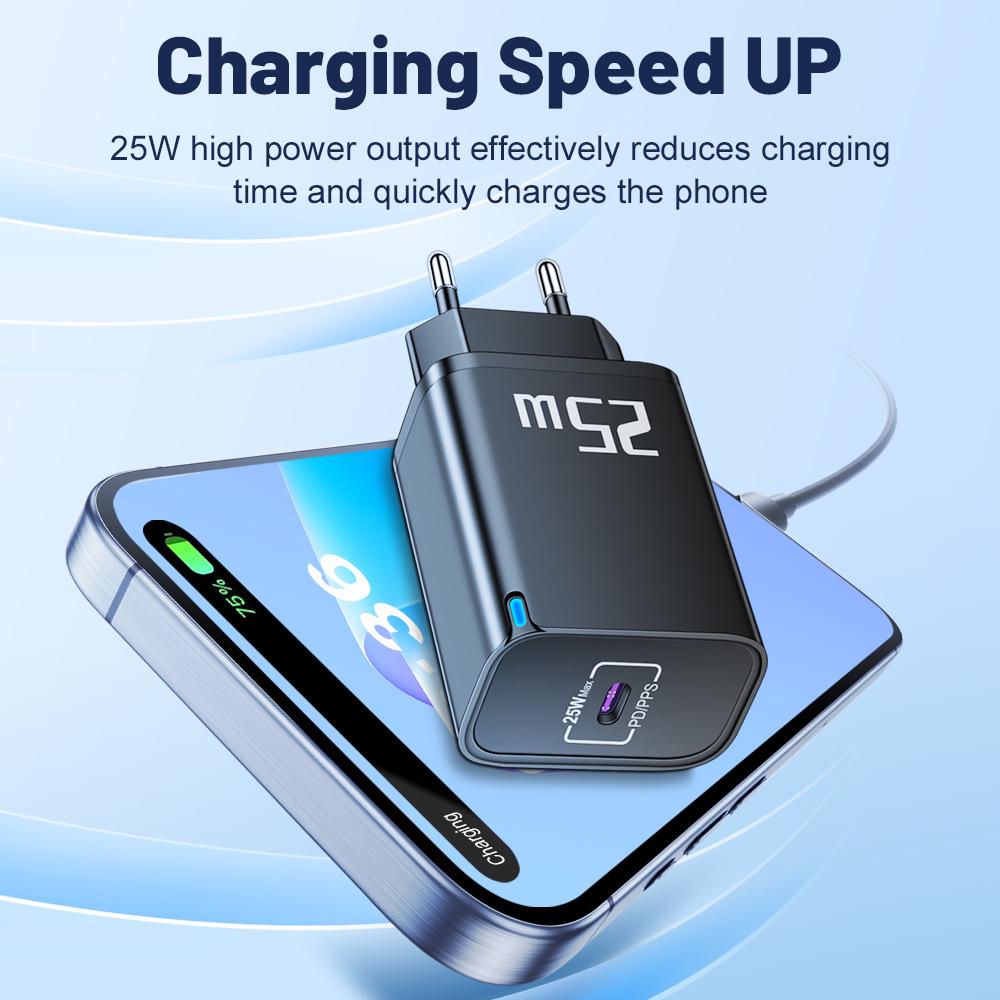 20W PD Fast Charger for Mobile Phones - EU/US/UK Travel Plug Specifications