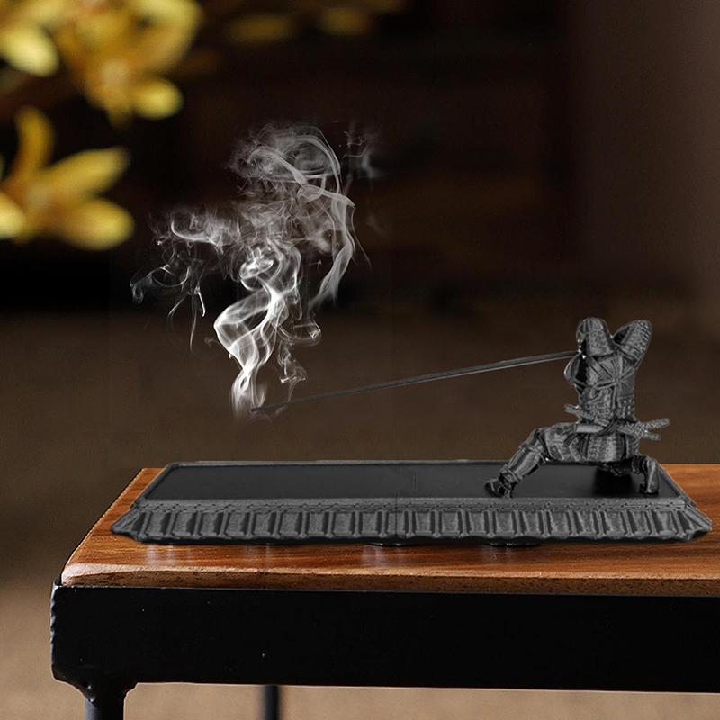 Kreativ røkelsesholder Røkelsesholder Japansk Samurai Japansk Stil Røkelsespinnestativ Aromaterapi Ornament Hjemmedekor