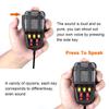7 Sound Car Alarm Horn DC 12V 100W 125dB with MIC Loud Motorcycle Siren Vehicle Truck Warning Loudspeaker Plastic Police Firemen