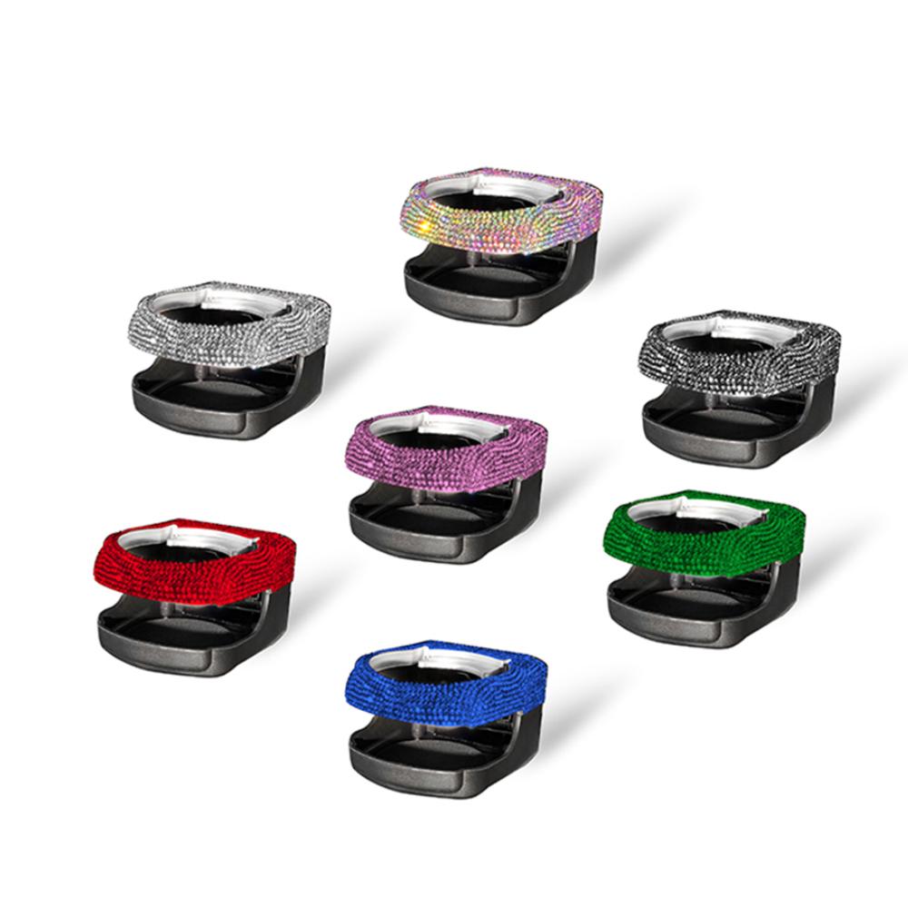 Rhinestone Car Cup Holder Universal Crystal Diamond Beverage Mount Stand Auto Outlet Air Vent Cup Holder Rack Car