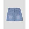 8SECONDS Peach Denim Mini Skirt Sky Blue