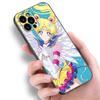 Japan Cartoon Sailor Moom Black Silicone Phone Case For Apple iPhone 12 13 Mini 11 14 15 Pro Max 7 8 Plus X XR XS SE 2020 2022