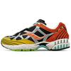 Grid Web Trailian Unisex Sneakers Black Brown Mustard S70745-8