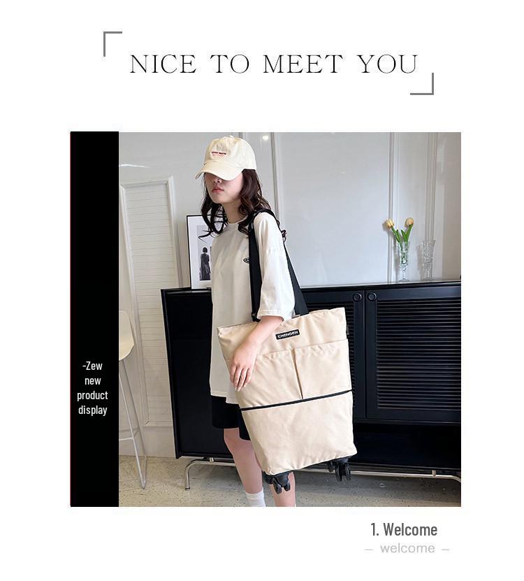 Faltbare Tragbare Großraum-Reise- und Einkaufstasche mit Rollen