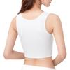 Corsetto con cerniera frontale Gilet piatto Fascia toracica Lesbica Tomboy Senza cuciture Canottiera modellante da donna Bustier IntimoModellatore taglie forti