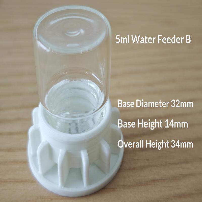 1Pcs Honey Sugar Water Can Be Fed Drectly Formicarium Farm Accessory 5Ml Glass Waterer Feeder For Ants Colony Prevent Drowning