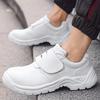 Weiße Arbeitssicherheitsschuhe für Herren Damen Stahlkappe Arbeitsschuhe Mode Sicherheitsschutzschuhe Durchstichsichere Sicherheitsstiefel