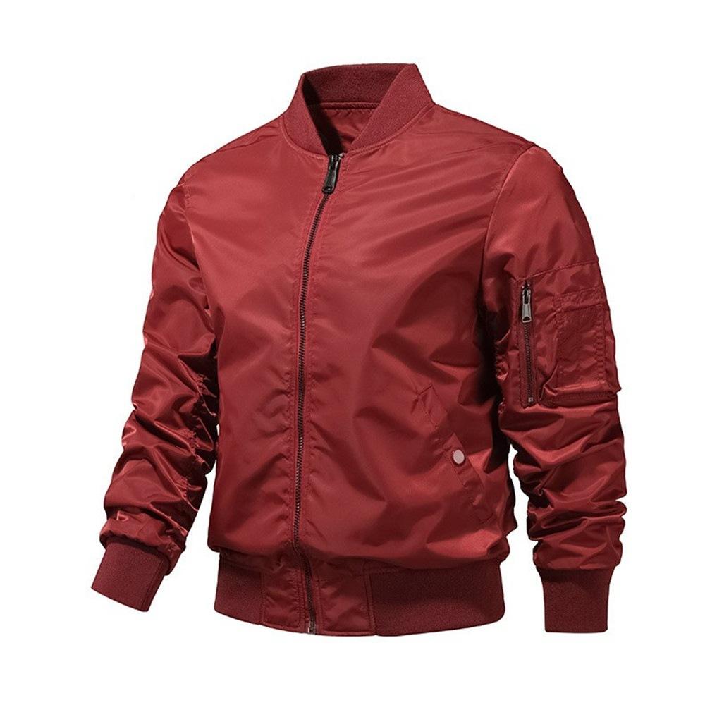

New Winter Padded Bomber Jackets Outwear Mens Retro Pilot Jacket Coat Casual Baseball Jackets Varsity Jackets Streetwear M