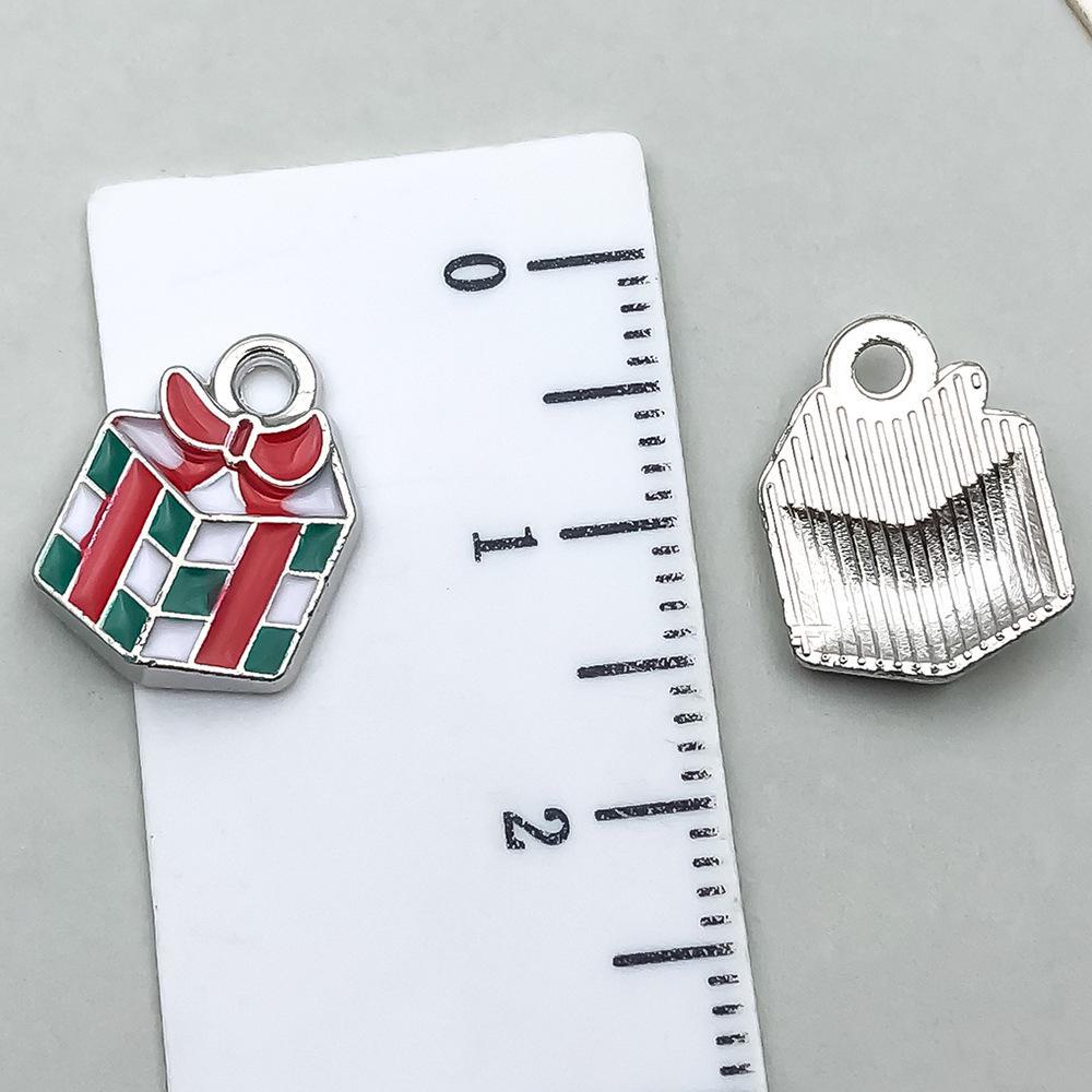 20-Piece Christmas Oil Drop Jewelry Set: Santa, Snowman, Bell, Elk Bracelets & Pendants