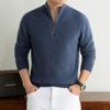 Pierre Cardin Men's Half-Zip Wool Blend Knit Sweater
