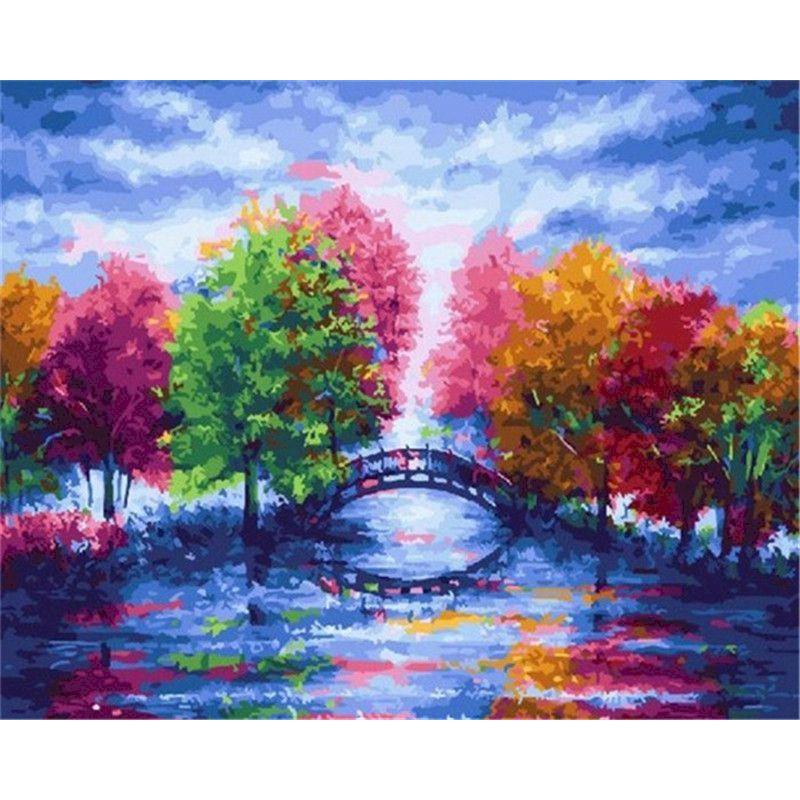 CHENISTORY Paint By Number Kit Abstract On Canvas For Adults Wall Art Picture Scenery Oil Acrylic Painting Home Decoration Gifts