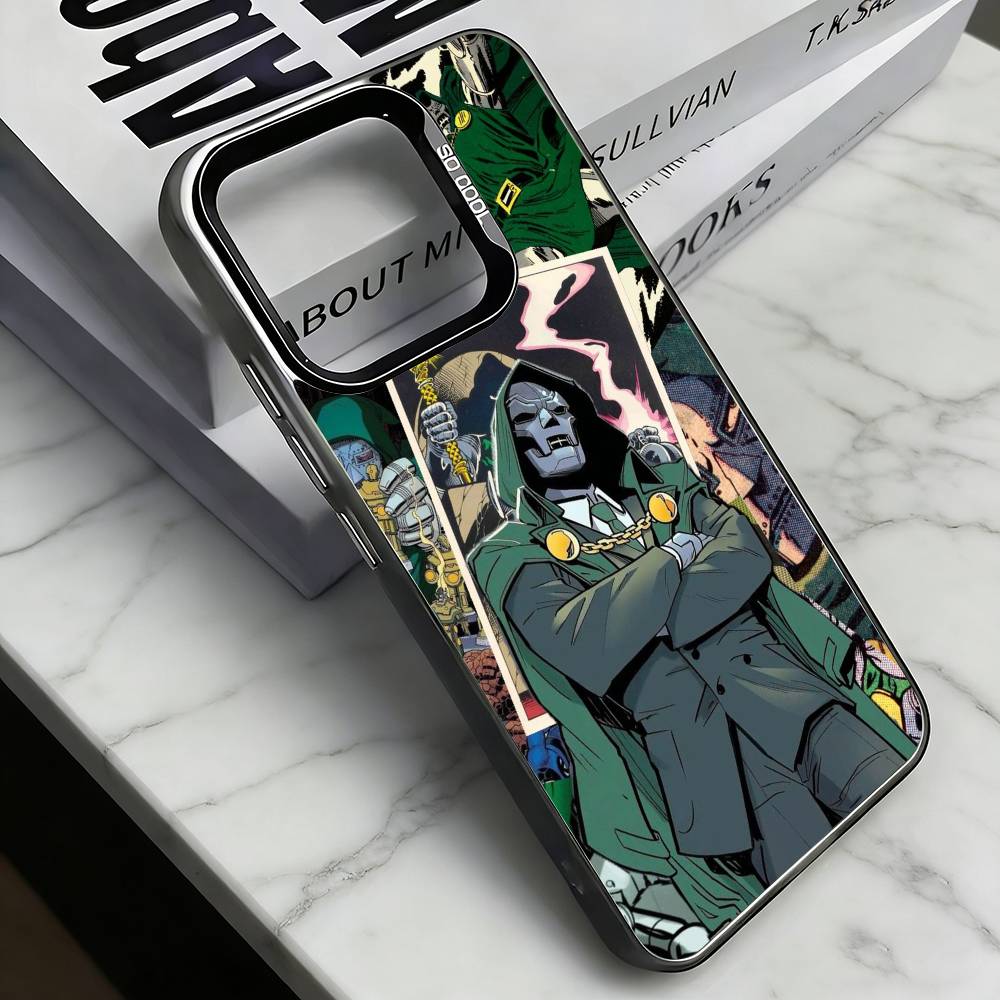 MF-DOOMs-Rapper Phone Case For iPhone 17,16,15,14,13,12,11 Plus,Pro Max,XS,Colorful Silver Phone case Funda Cover