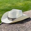 Big Eaves Western Cowboy Hat Men's Summer Travel Photo Tibetan Ox Head Straw Hat Women's Outdoor Sun Protection Hat
