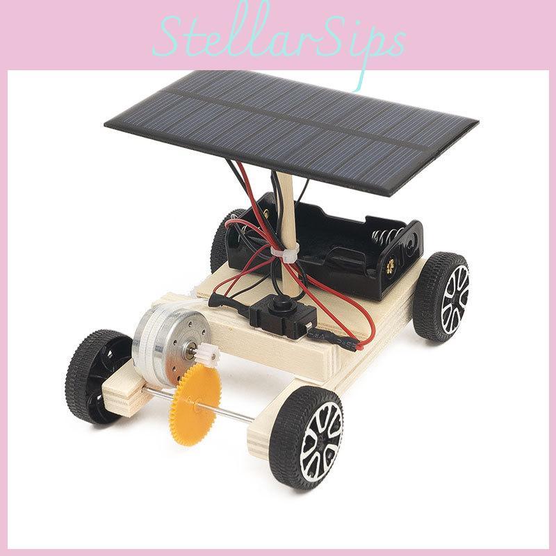 Elementary School Diy Science Solar-powered Electric Car Stem Educational Model