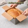50 Stück Lebensmittelgeeignete Kastenform-Einlagen Fettbeständiges Brotausstichpapier Hitzebeständige Einlagen Kuchenbacken