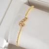European-American Rhinestone Christmas Scepter Bracelet: Colorful, Niche, 18K Gold-Plated Adjustable Zircon Jewelry