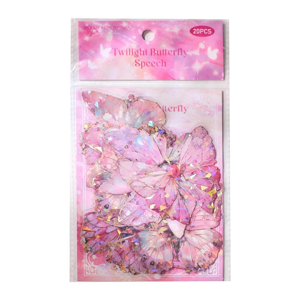 Dream Redemption Butterfly Stickers: High-Value DIY Journal Decoration Pack
