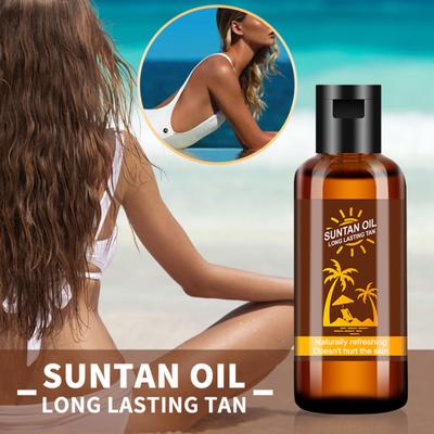 35ml Suntan Oil Natural-Looking Moisturize Skin Liquid Natural Tan Self-tanning Oil Skin Protection Lotion Birthday Gift