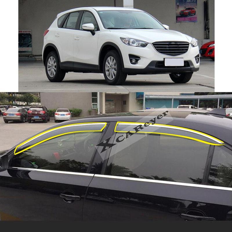 For MAZDA CX-5 CX5 2012 2013 2014 2015 2016 Car Body Styling Sticker Plastic Window Glass Wind Visor Rain/Sun Guard Vent Parts