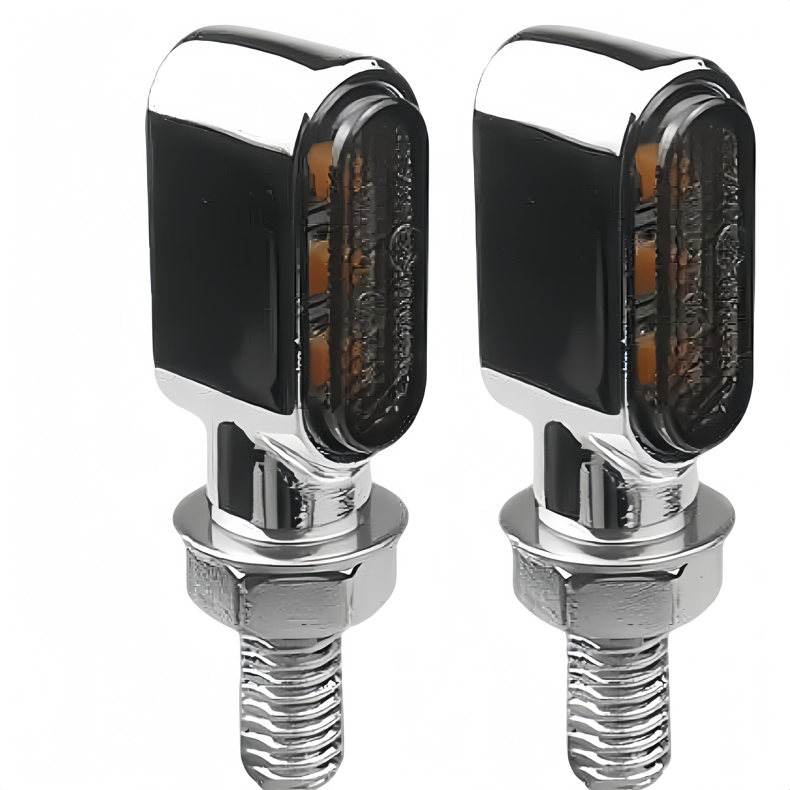 

RXCARGO Motorcycle Turn Universal Amber High Inspection for and Set of 2 Turn Signals, LED, 12V, Brightness, Mini/Nano, Compact, Waterproof,