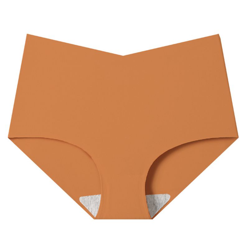 Women Solid Color Comfortable Antibacterial Briefs
