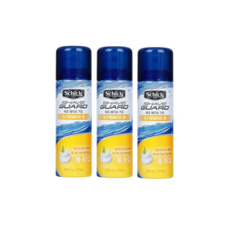 

Schick Shave Guard Wash & Shave Foam (210g x3ea)