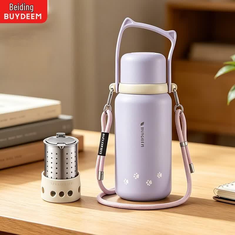 Buydeem S401 Cat Ear Handle Insulated Bottle