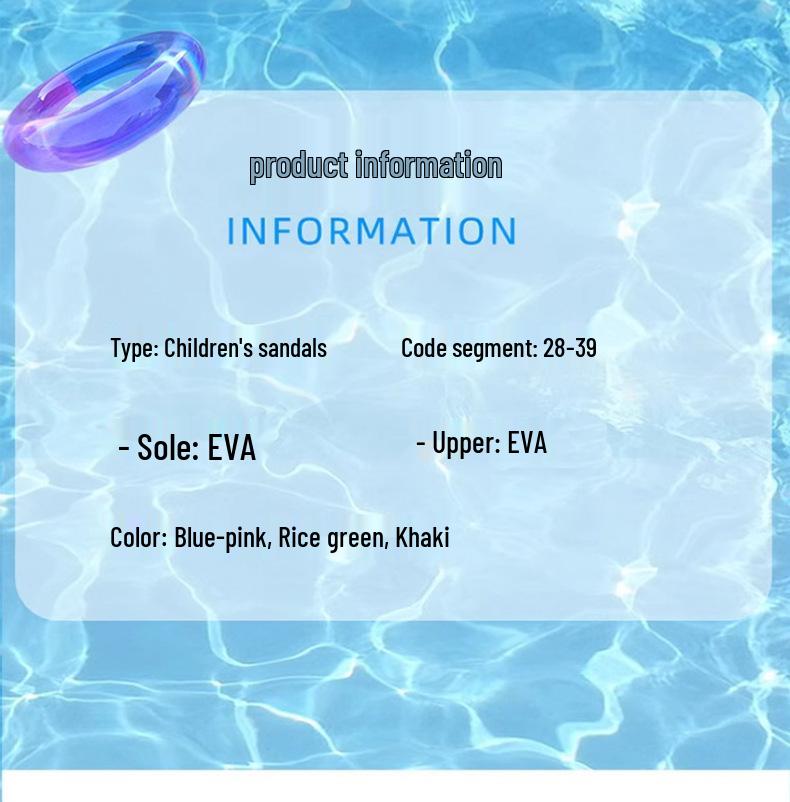 Children's Summer Slip-On Sandals: Lightweight, Comfortable Beach Shoes for Boys and Girls