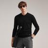 Men's 100% Wool V-Neck Thin Sweater