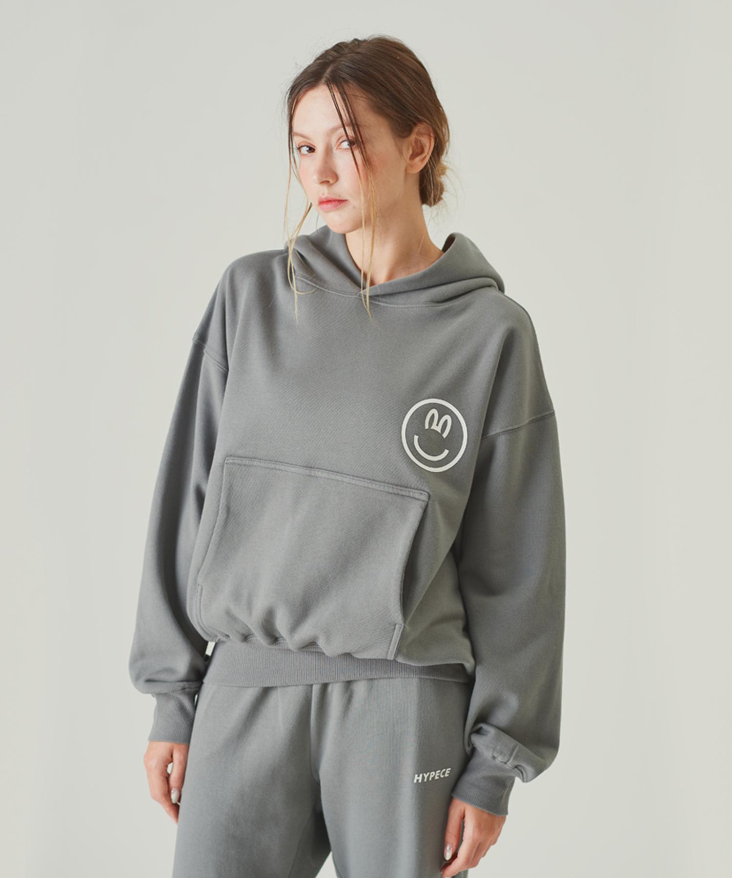 Хайпы Худи с логотипом Hypece Charcoal S