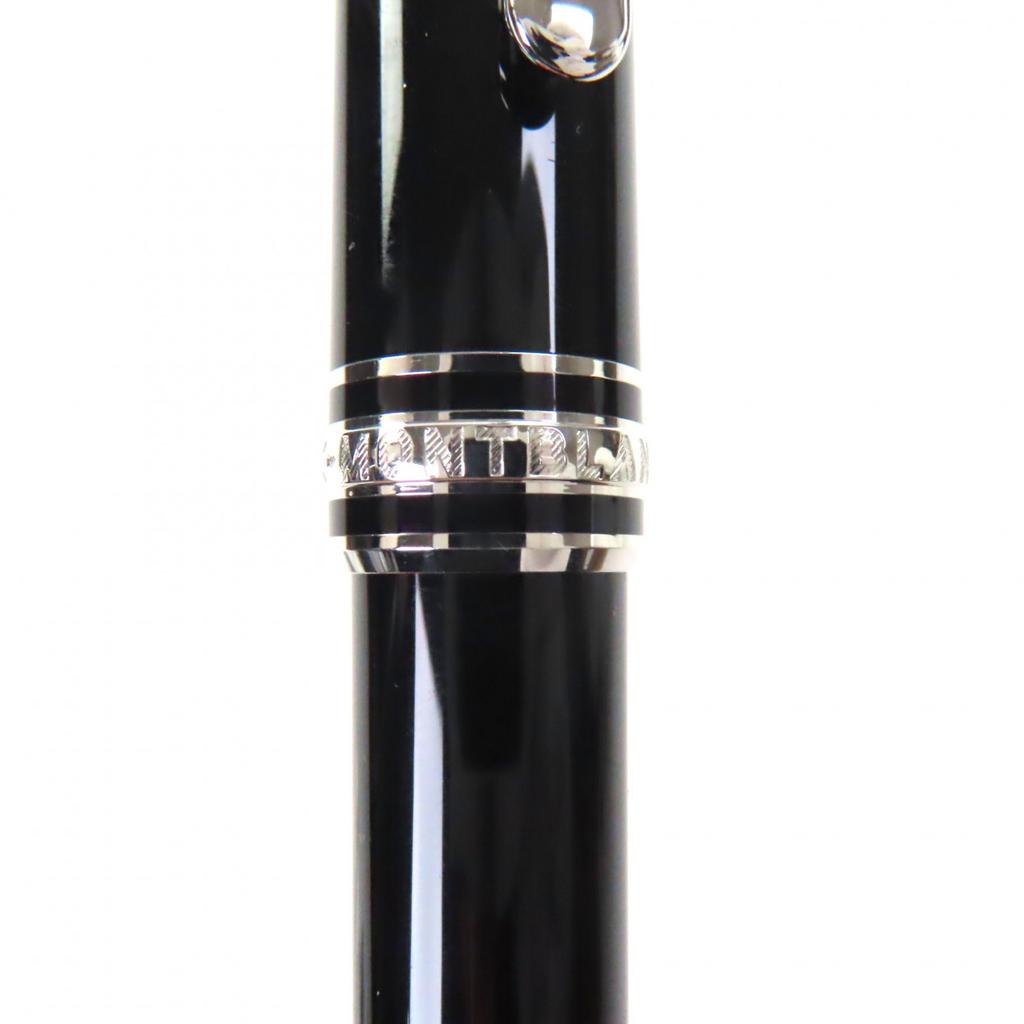 Great MONTBLANC Ballpoint Pen Meisterstück Classic Black Mens Platinum Line Used