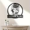 Personalized Japanese Kabuki Metal Wall Art Name Sign Hot Sale Modern Home Outdoor Decor