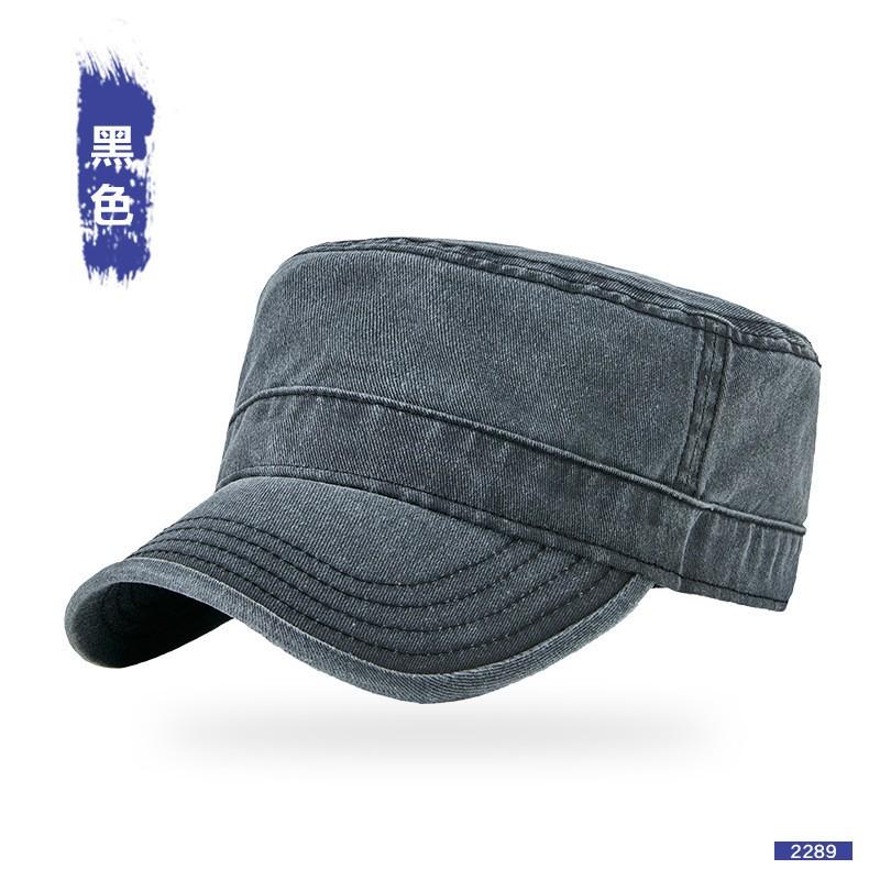 Classic Cotton Baseball Cap Men Women Adjustable Flat Top Hat Sun Protection Retro Style Fall All Season M 56-59 cm