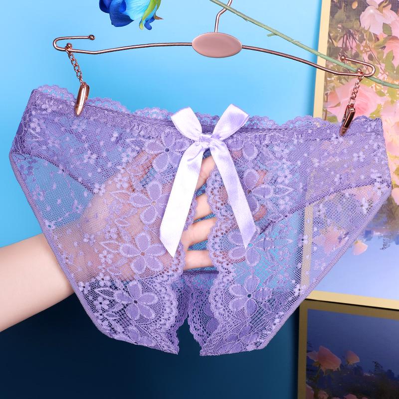 Yan Beiwei 3D Bow Breathable Hollow Sultry Sexy Women's Underwear 634