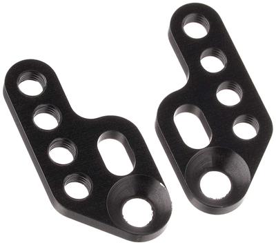 RC-ART Damper Mounting Offset Plate Ver.2 Black ART2348