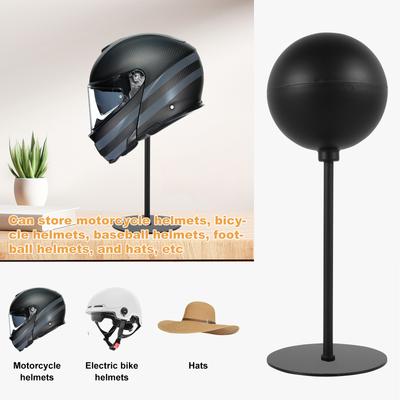 Helmet Stand Desktop Helmet Display Holder with Stable Base Metal Motorcycle Helmet Display Hanger Stand Versatile Helmet Rack
