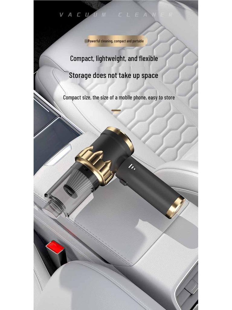 Powerful Wireless Handheld Car Vacuum Cleaner – Strong Suction, Rechargeable, for Interior and Household Use