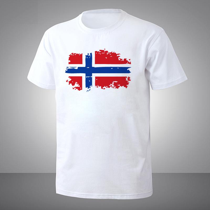 Fashion European Cup Norway National Flag Design T Shirts For Men Short Top Tee Nostalgic Amazing Men Sx5xl
