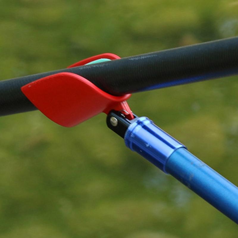 Aluminum Poles Holder Fishing Rod Rest Head Auto Rebounding Portable Rest Holder 8mm Thread Bracket Head Fishing Equipment